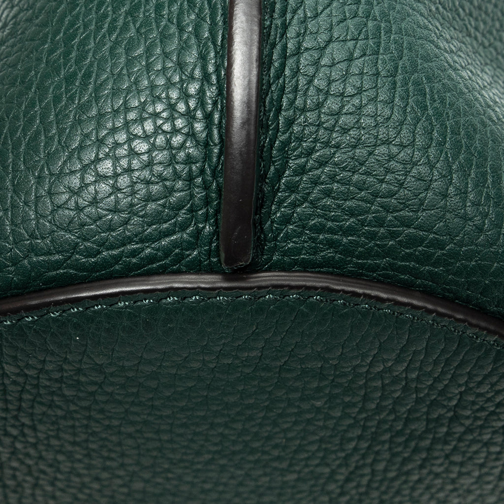 Shoulder Bag Nano Big Bag Bucket Green Grained Calfskin Leather