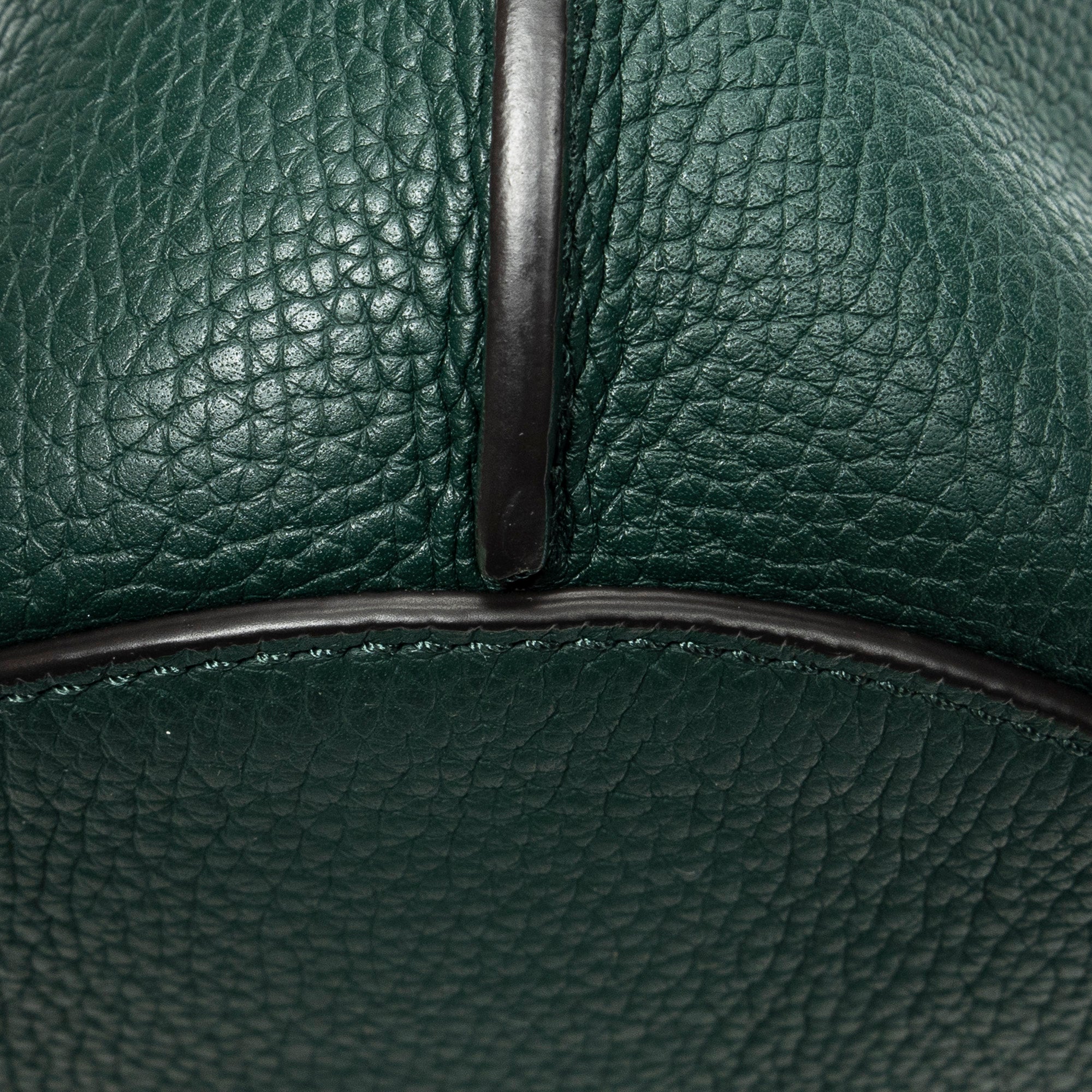 Shoulder Bag Nano Big Bag Bucket Green Grained Calfskin Leather