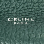 Shoulder Bag Nano Big Bag Bucket Green Grained Calfskin Leather