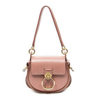 Shoulder Bag Small Tess Pink Calfskin Leather