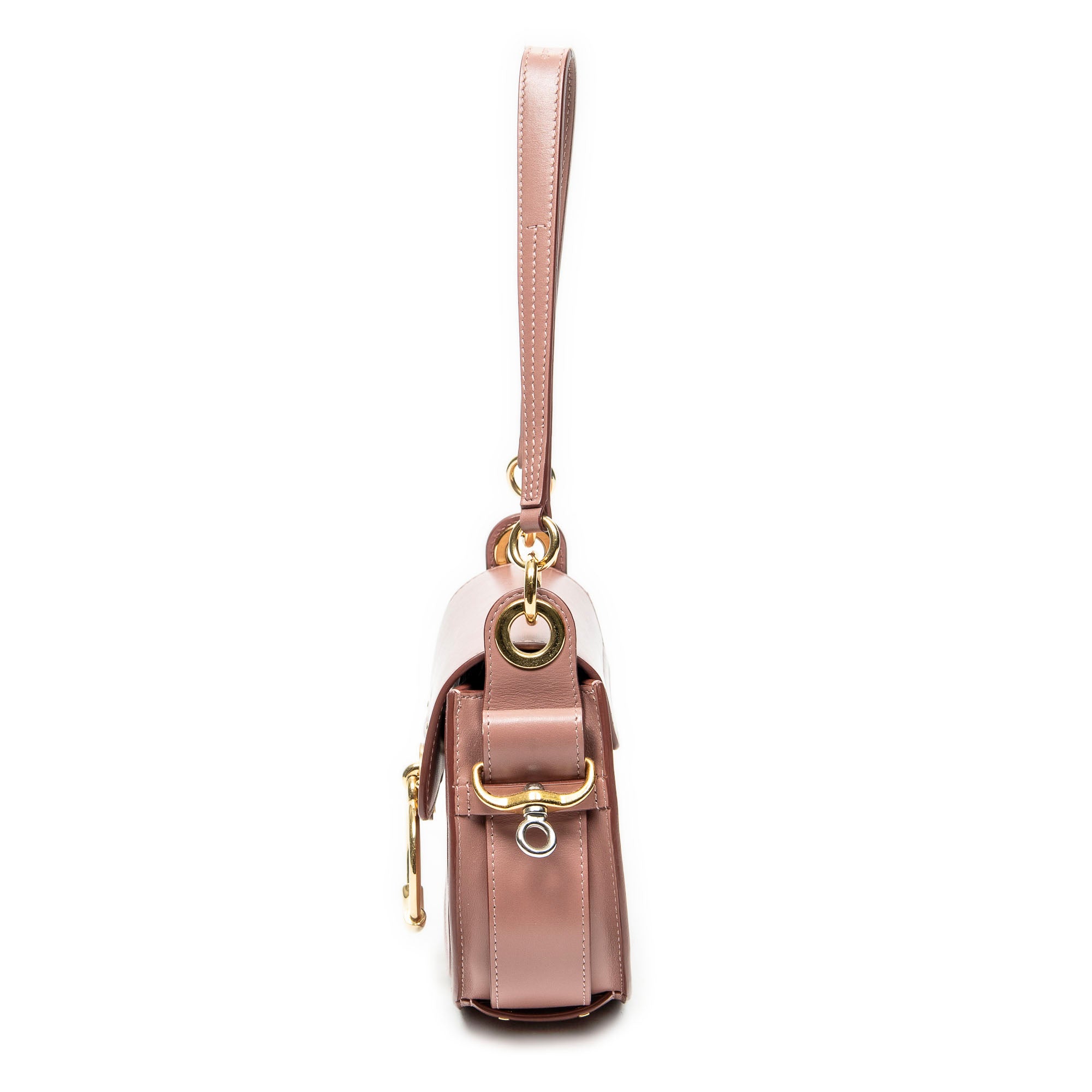 Shoulder Bag Small Tess Pink Calfskin Leather