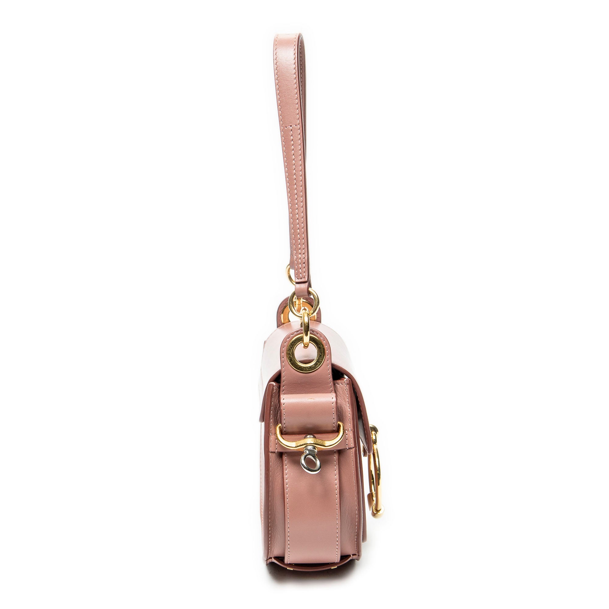 Shoulder Bag Small Tess Pink Calfskin Leather