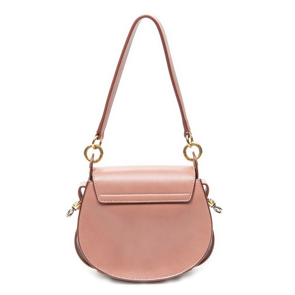 Shoulder Bag Small Tess Pink Calfskin Leather