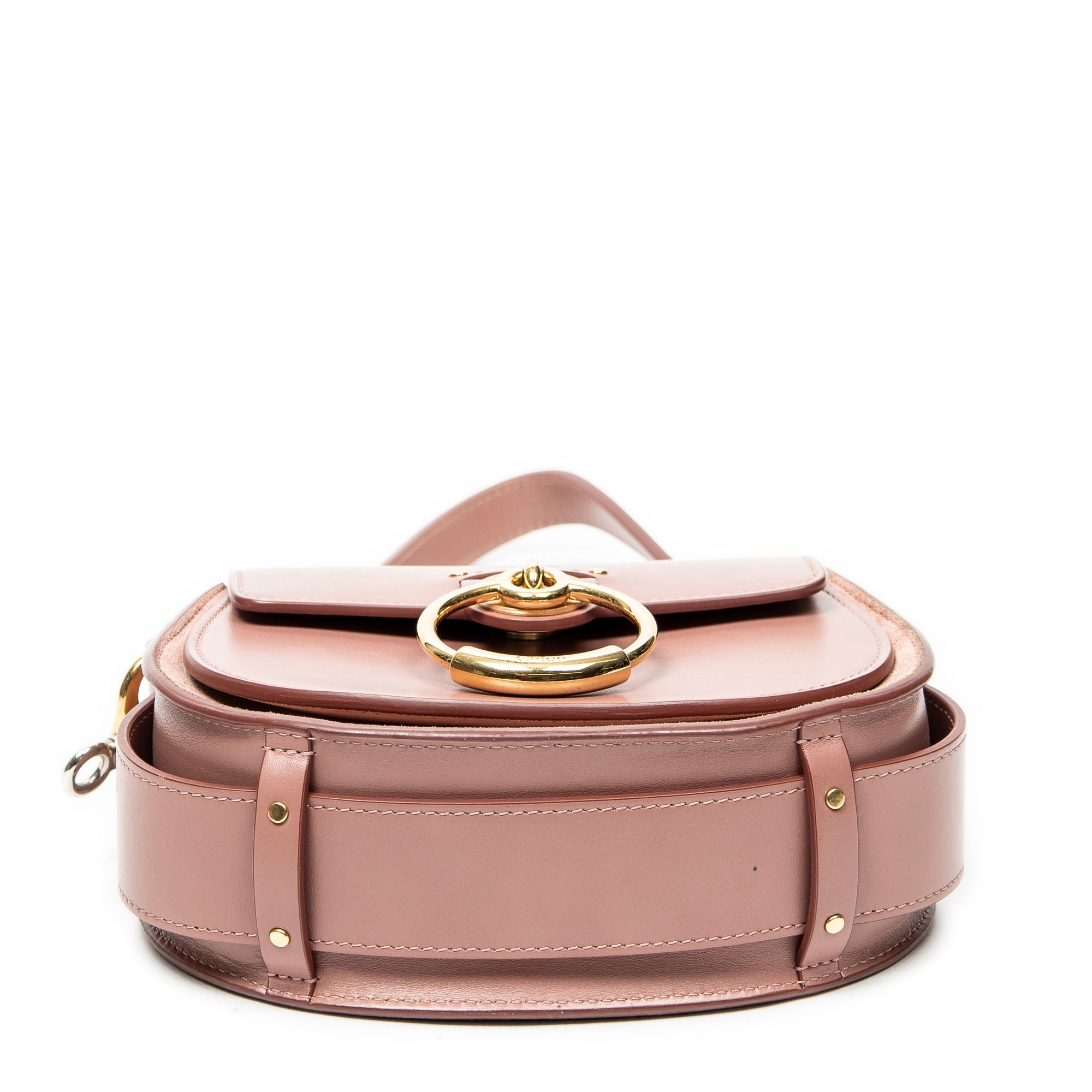 Shoulder Bag Small Tess Pink Calfskin Leather