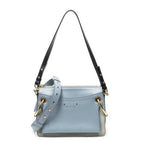 Shoulder Bag Small Roy Light Blue Calfskin Leather
