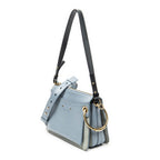 Shoulder Bag Small Roy Light Blue Calfskin Leather