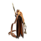Shoulder Bag Small Faye Bracelet Bag Brown Calfskin Leather
