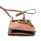 Shoulder Bag Small Faye Bracelet Bag Brown Calfskin Leather