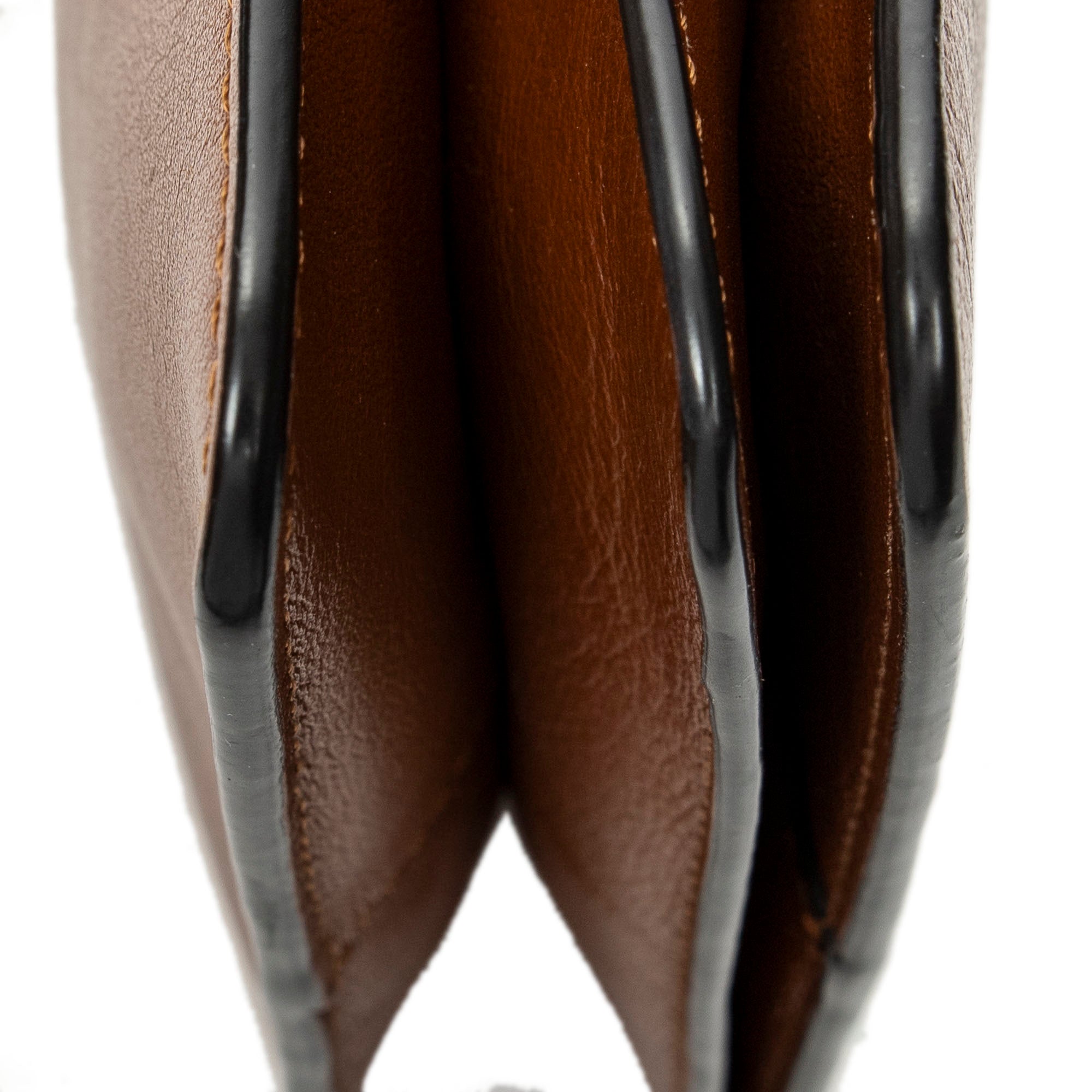 Shoulder Bag Small Faye Bracelet Bag Brown Calfskin Leather