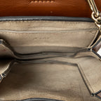 Shoulder Bag Small Faye Bracelet Bag Brown Calfskin Leather