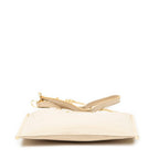 Shoulder Bag Mini Roy Chain Pouch Crossbody Beige Calfskin Leather
