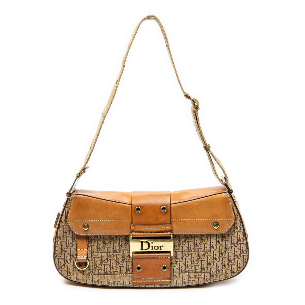 Shoulder Bag Street Chic Columbus Bag Brown Diorissimo Canvas