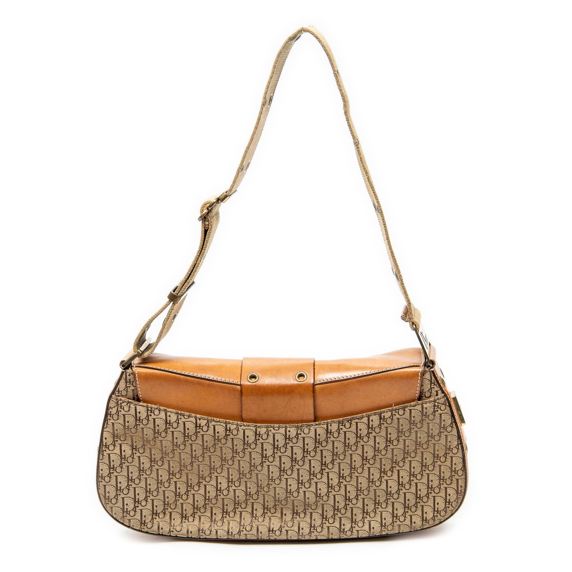 Shoulder Bag Street Chic Columbus Bag Brown Diorissimo Canvas