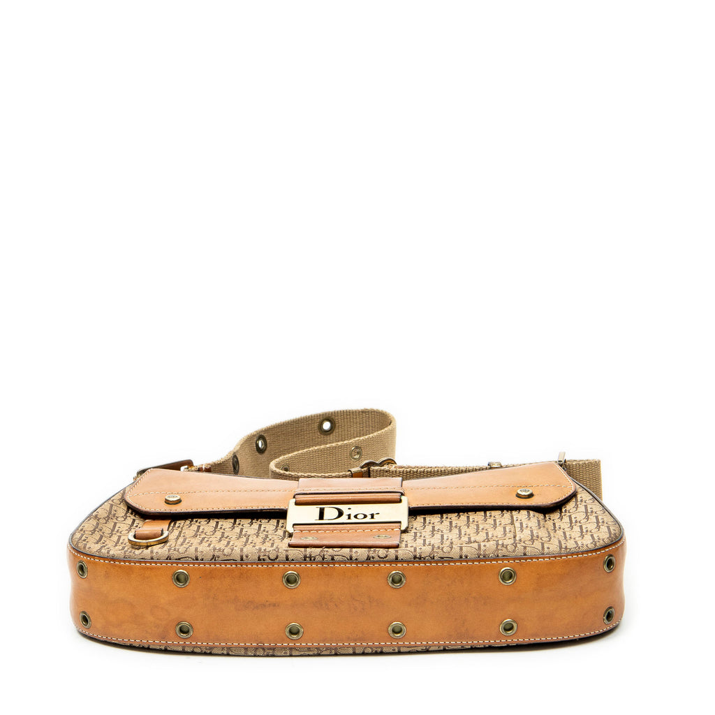 Shoulder Bag Street Chic Columbus Bag Brown Diorissimo Canvas