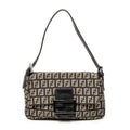 Shoulder Bag Mini Baguette Brown Zucchino Canvas