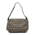 Shoulder Bag Mini Baguette Brown Zucchino Canvas