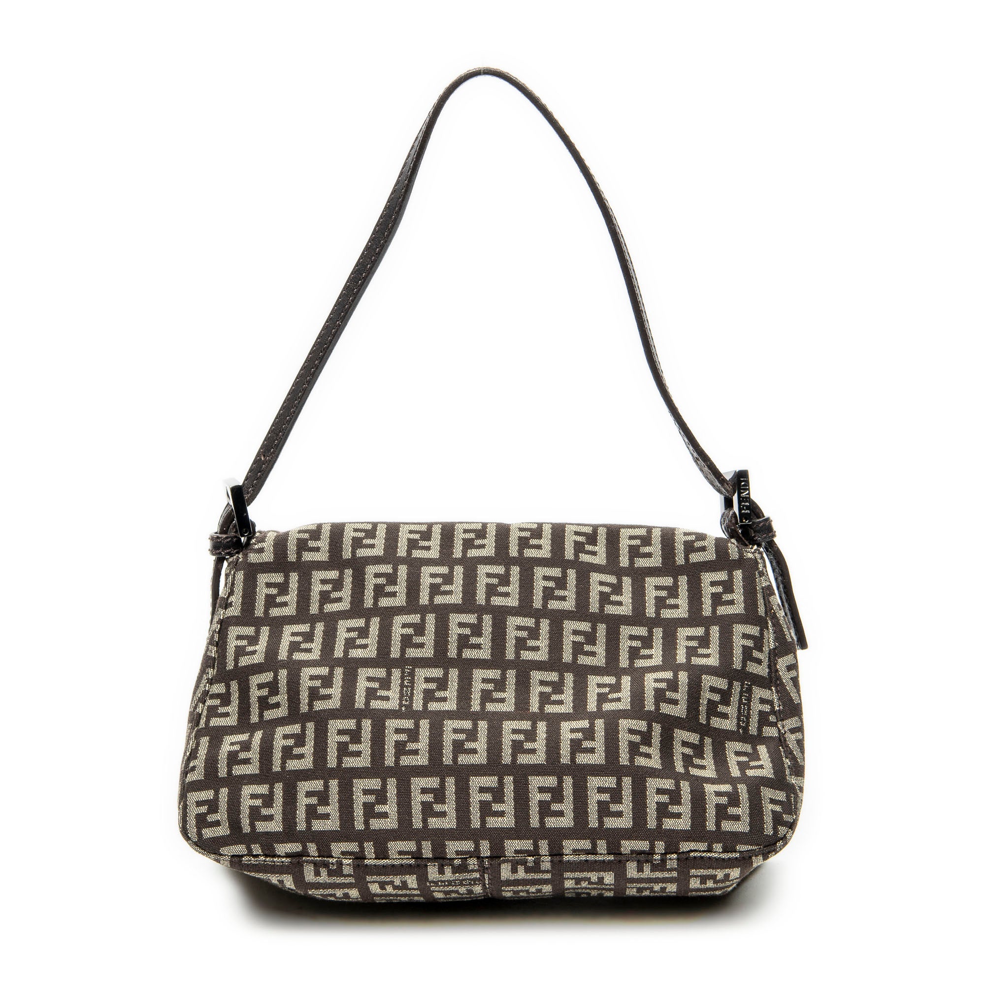 Shoulder Bag Mini Baguette Brown Zucchino Canvas