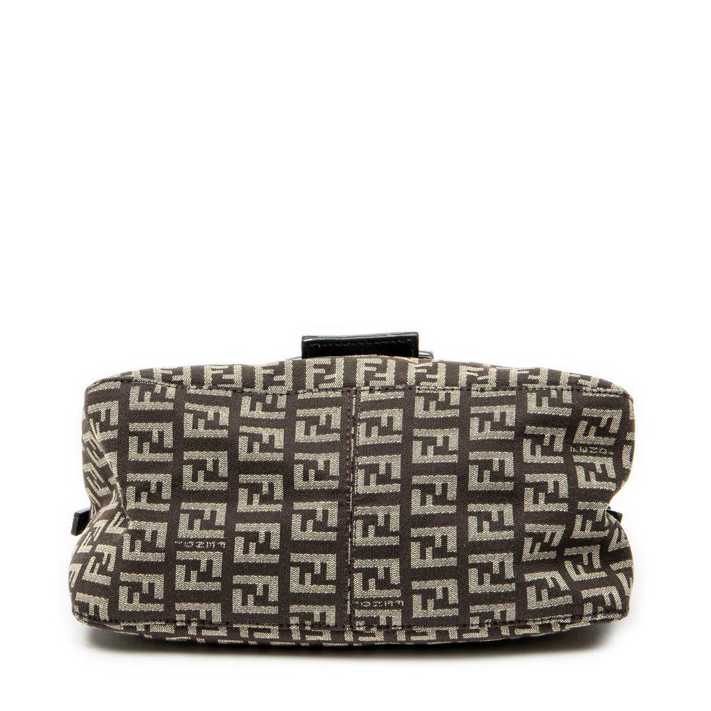 Shoulder Bag Mini Baguette Brown Zucchino Canvas