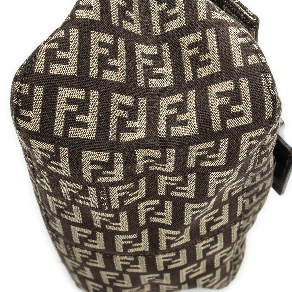 Shoulder Bag Mini Baguette Brown Zucchino Canvas