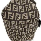 Shoulder Bag Mini Baguette Brown Zucchino Canvas