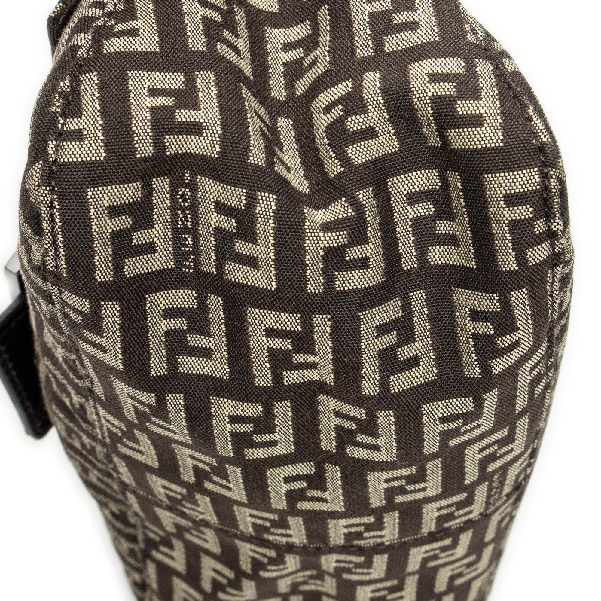 Shoulder Bag Mini Baguette Brown Zucchino Canvas