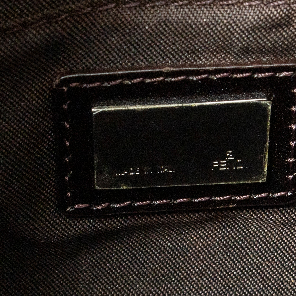 Shoulder Bag Mini Baguette Brown Zucchino Canvas