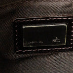 Shoulder Bag Mini Baguette Brown Zucchino Canvas