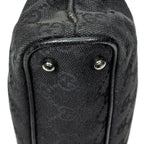 Shoulder Bag Horizontal Jacquard Tote Black Monogrammed Canvas
