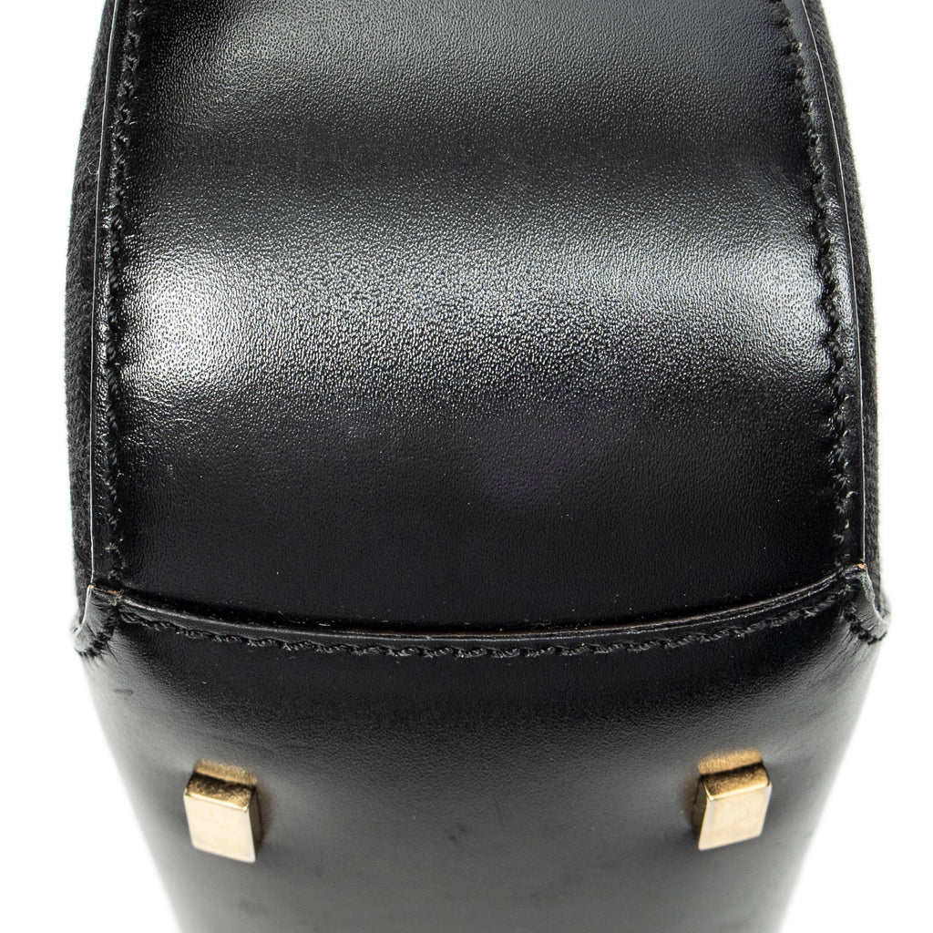 Shoulder Bag Vintage Zip Hobo Black C Macadam Canvas