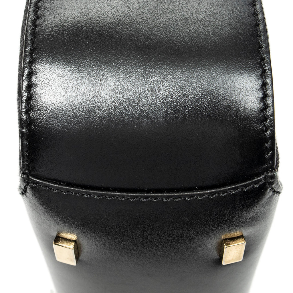 Shoulder Bag Vintage Zip Hobo Black C Macadam Canvas