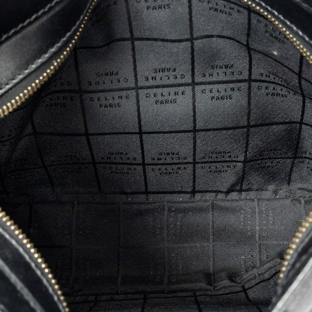 Shoulder Bag Vintage Zip Hobo Black C Macadam Canvas