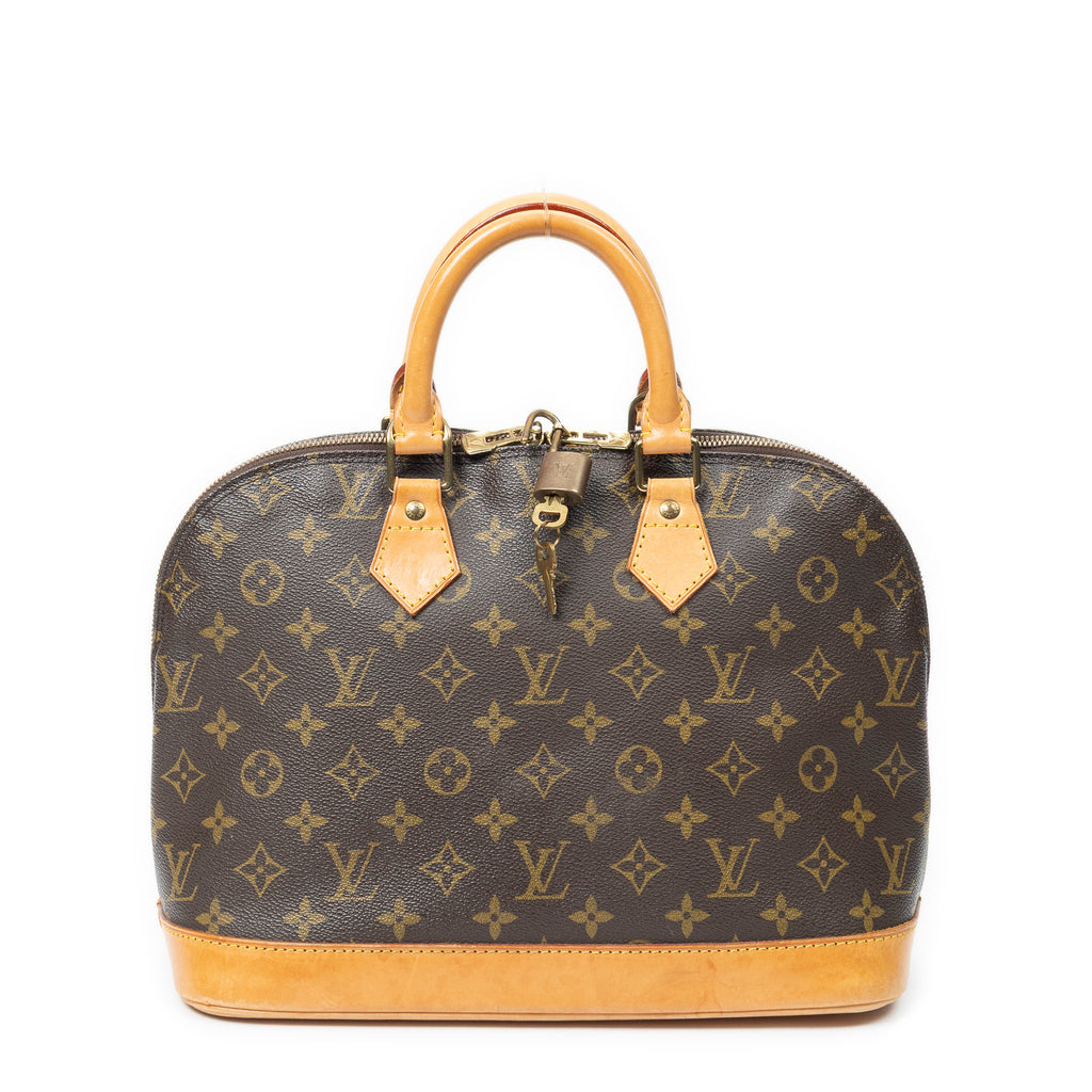 Handbag Alma PM Brown Monogram Canvas