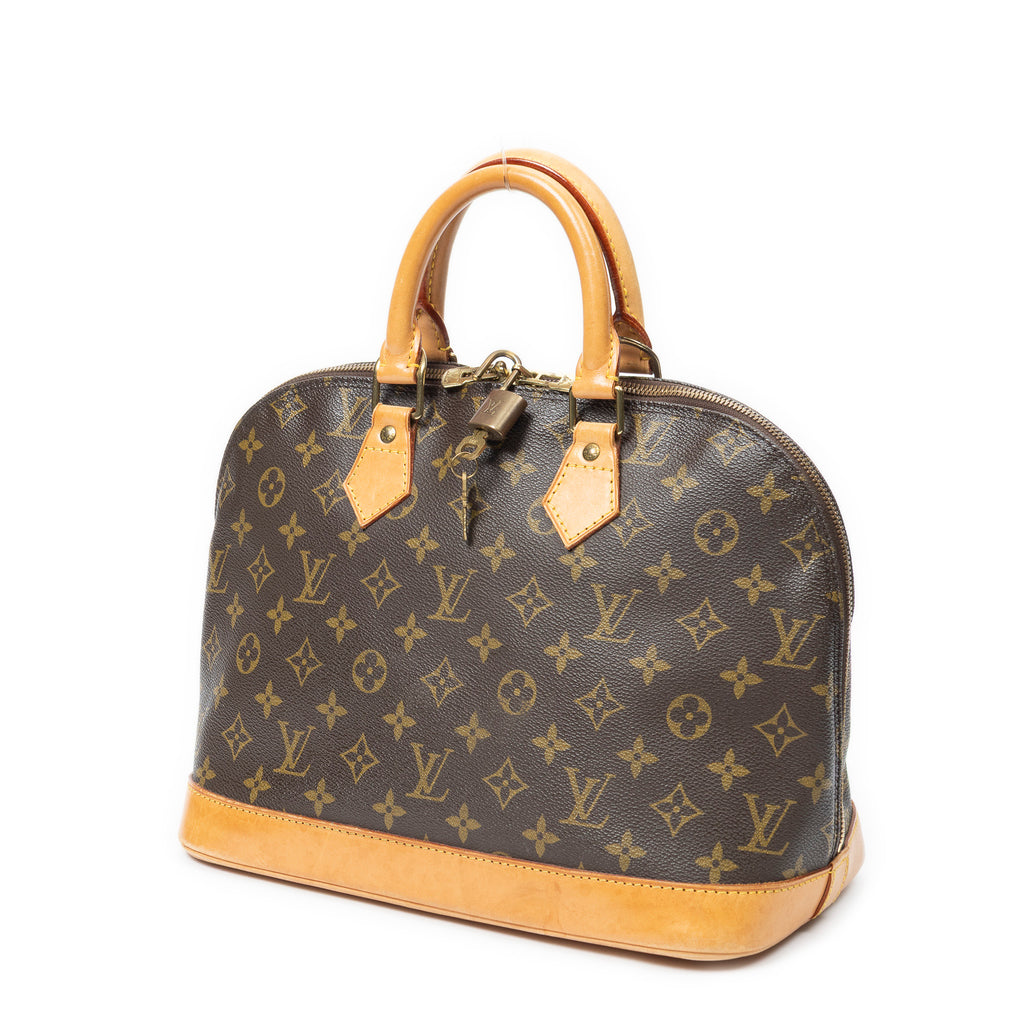 Handbag Alma PM Brown Monogram Canvas