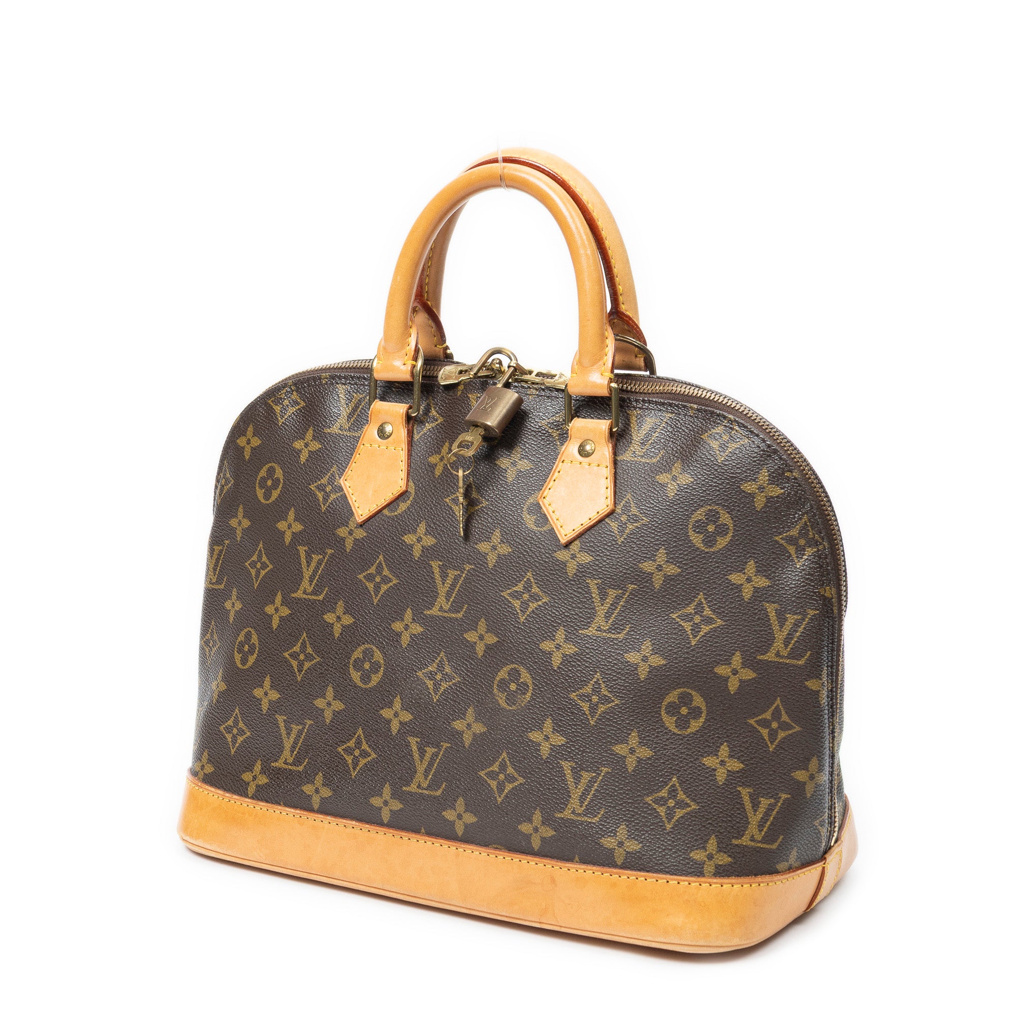 Handbag Alma PM Brown Monogram Canvas