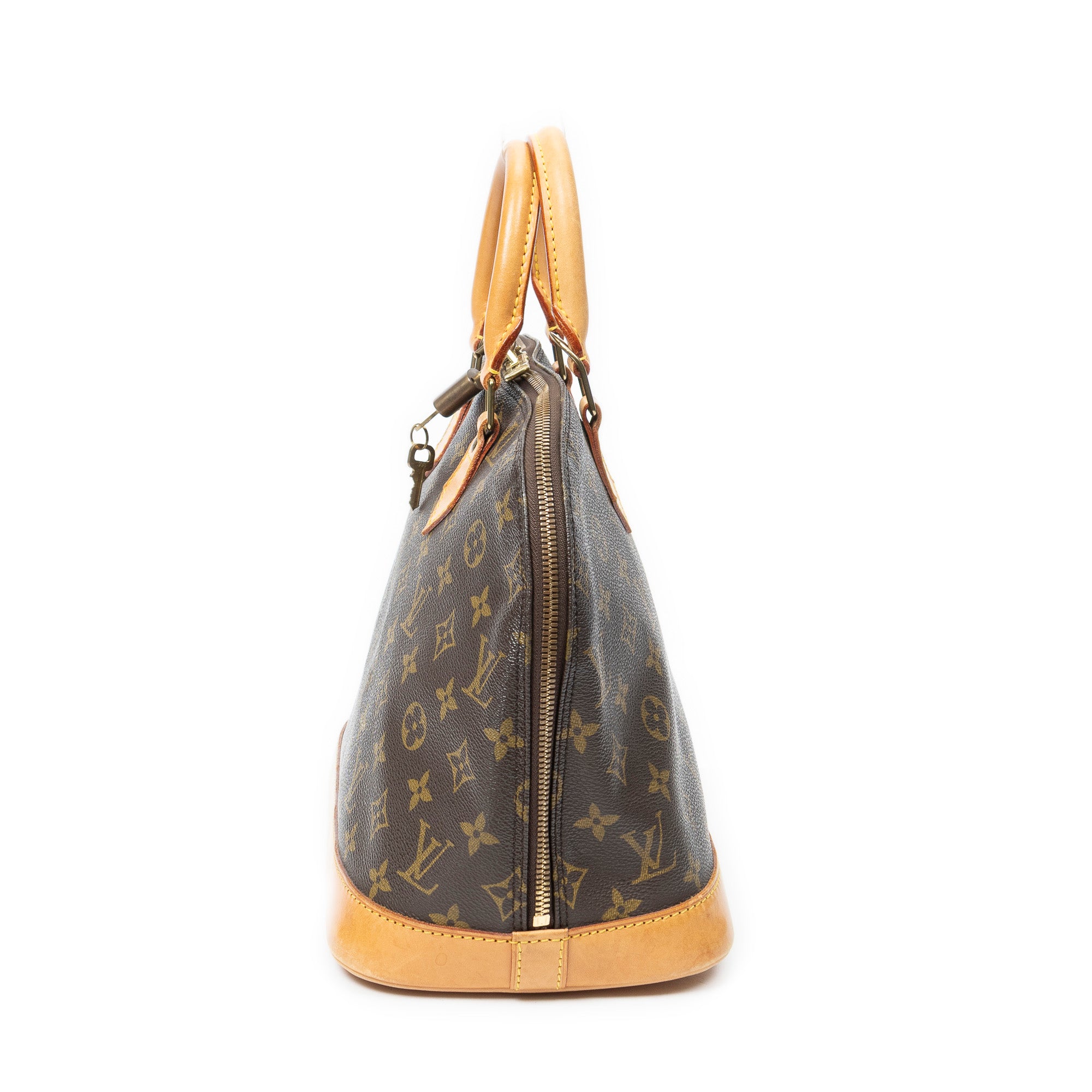 Handbag Alma PM Brown Monogram Canvas