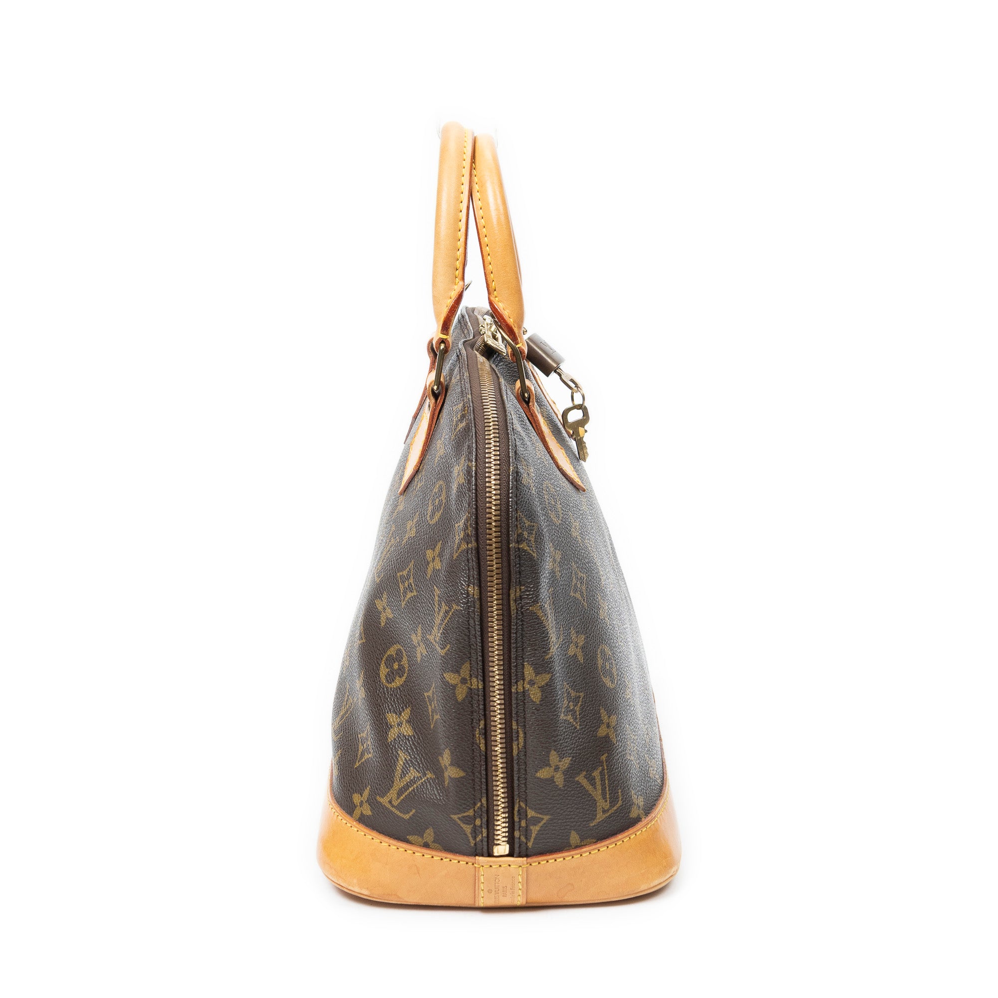 Handbag Alma PM Brown Monogram Canvas