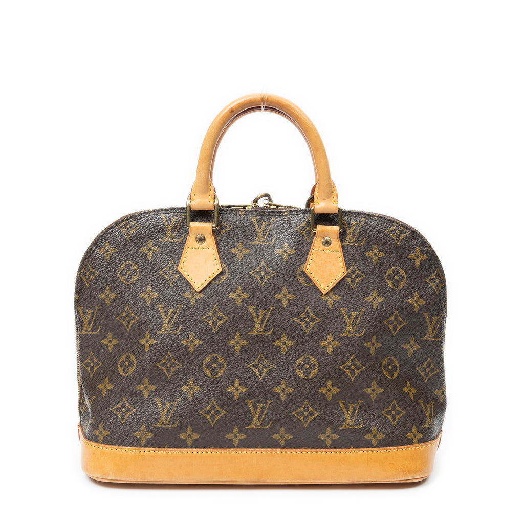 Handbag Alma PM Brown Monogram Canvas