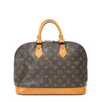 Handbag Alma PM Brown Monogram Canvas