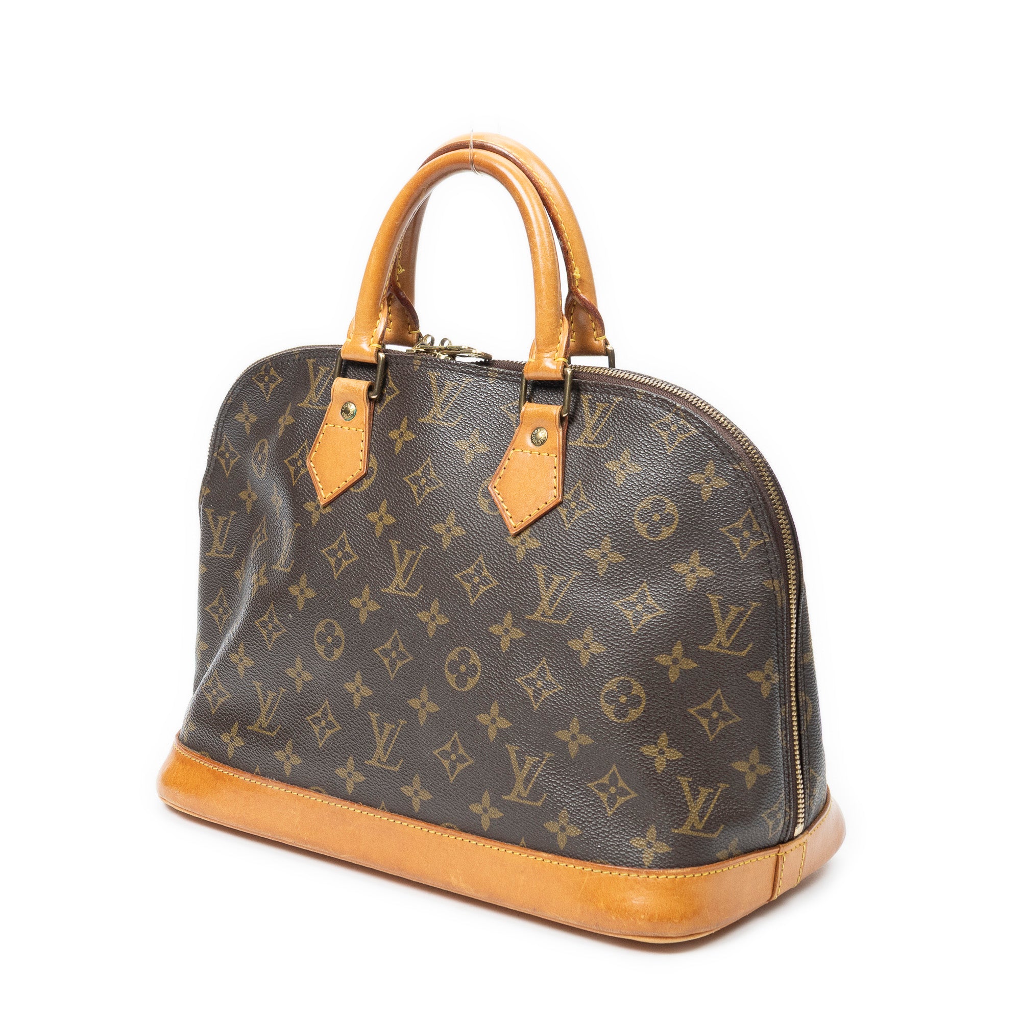 Handbag Alma PM Brown Monogram Canvas