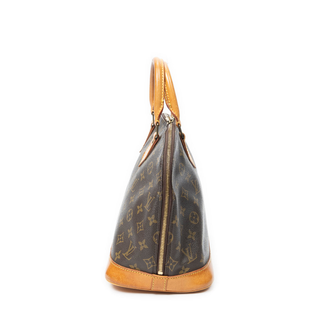 Handbag Alma PM Brown Monogram Canvas