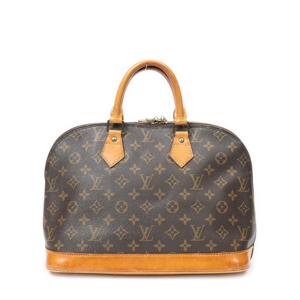 Handbag Alma PM Brown Monogram Canvas