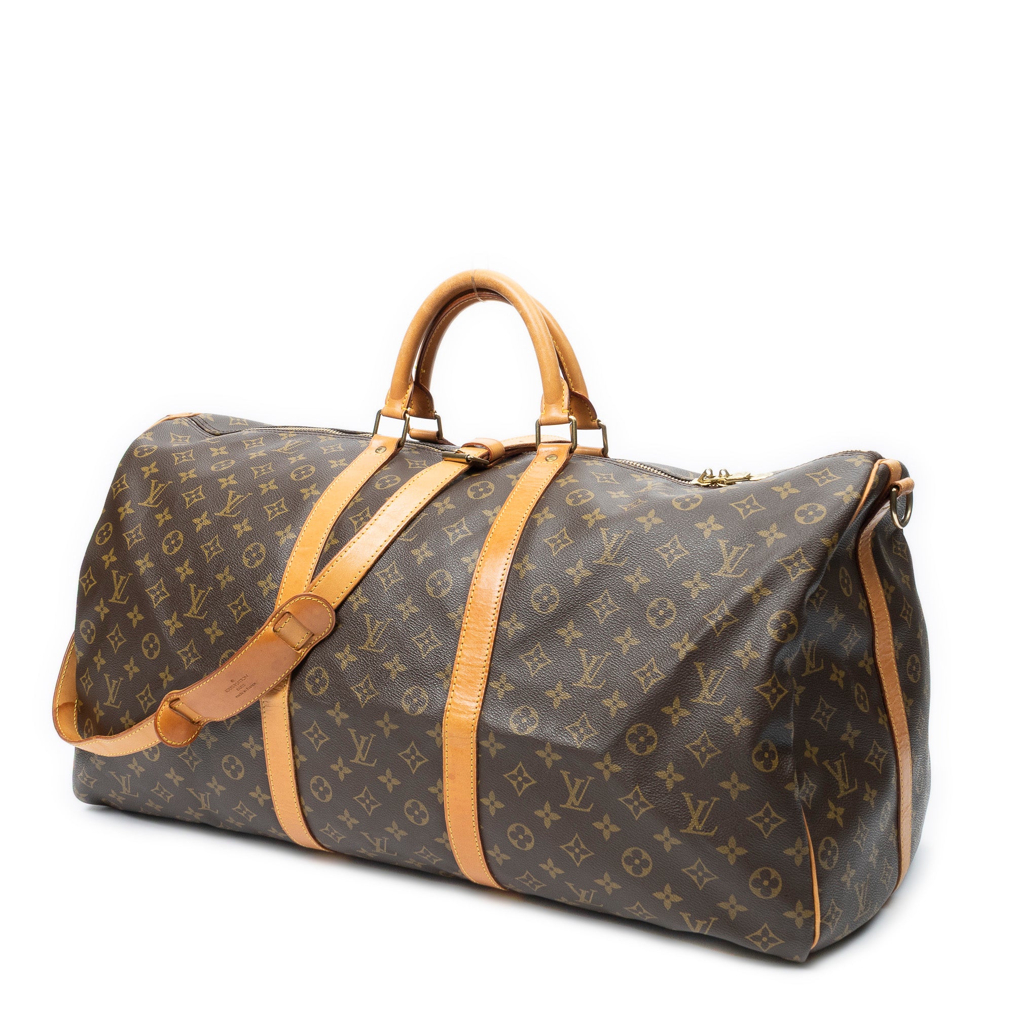 Travel Bag Keepall Bandouliere 60 Brown Monogram Canvas