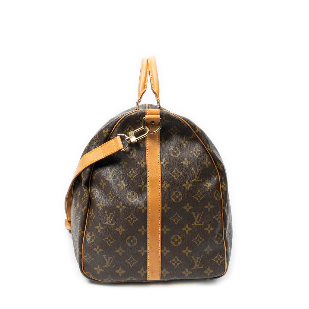 Travel Bag Keepall Bandouliere 60 Brown Monogram Canvas