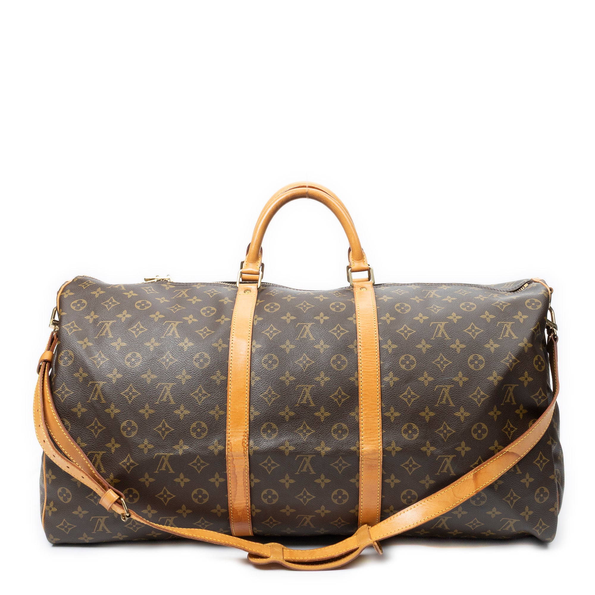 Travel Bag Keepall Bandouliere 60 Brown Monogram Canvas