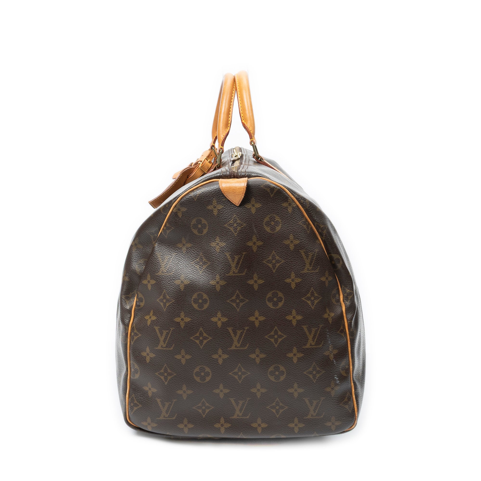 Travel Bag Keepall 55 Brown Monogram Canvas