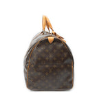 Travel Bag Keepall 55 Brown Monogram Canvas