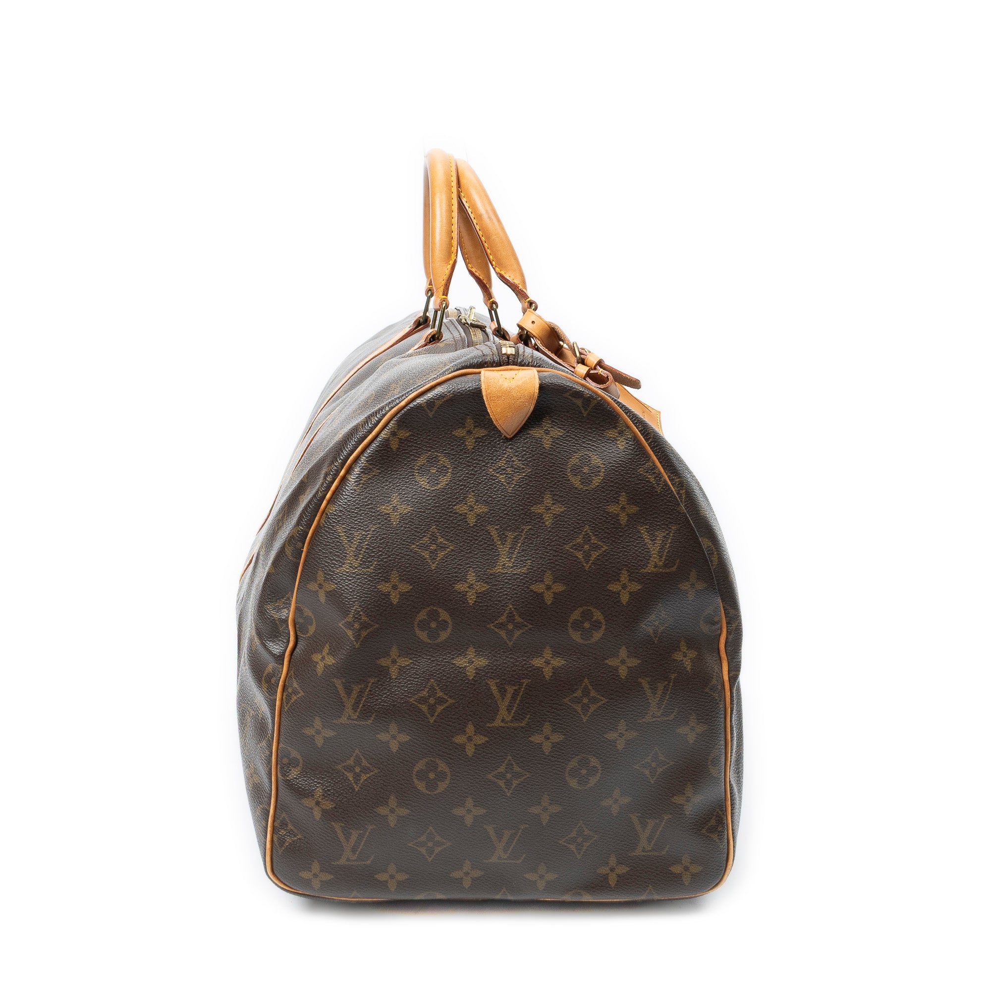 Travel Bag Keepall 55 Brown Monogram Canvas