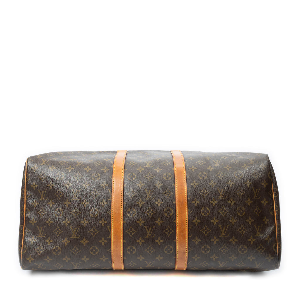 Travel Bag Keepall 55 Brown Monogram Canvas