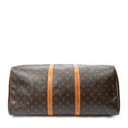 Travel Bag Keepall 55 Brown Monogram Canvas