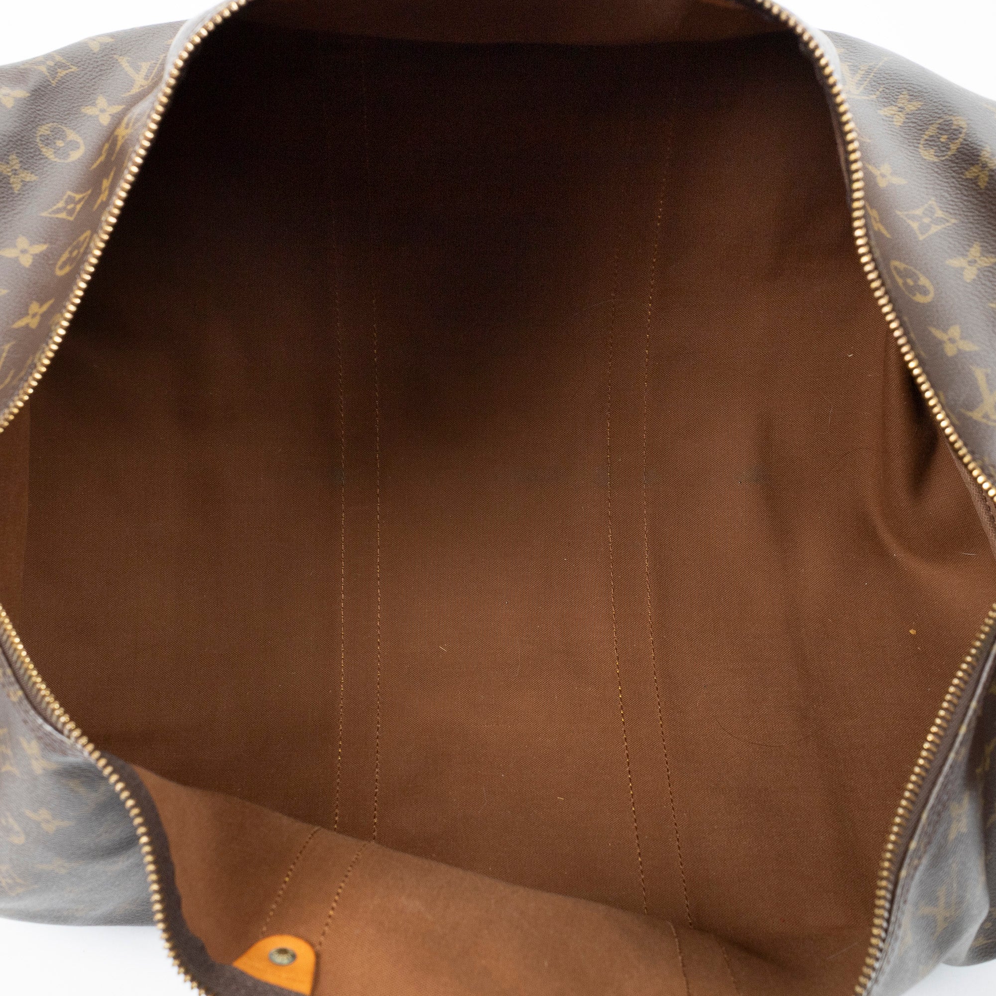 Travel Bag Keepall 55 Brown Monogram Canvas
